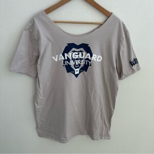 Vanguard University off the shoulder t-shirt